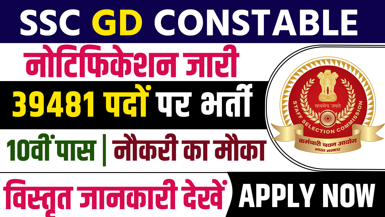 SSC GD Constable Recruitment